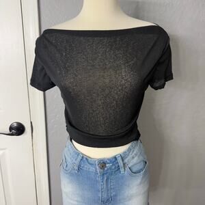 Cider Mesh Top, Black, M